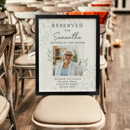 Personalised Reserved For Photo Upload Black Poster Frame from Heartfelt Gifts