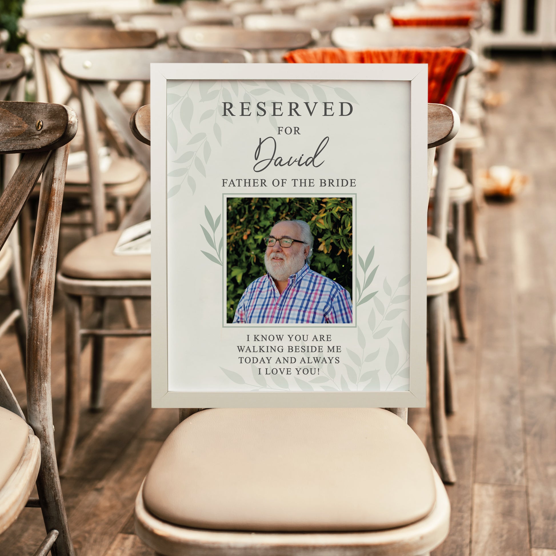 Personalised Reserved For Photo Upload White Poster Frame from Heartfelt Gifts