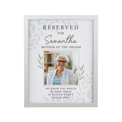 Personalised Reserved For Photo Upload White Poster Frame - image 4