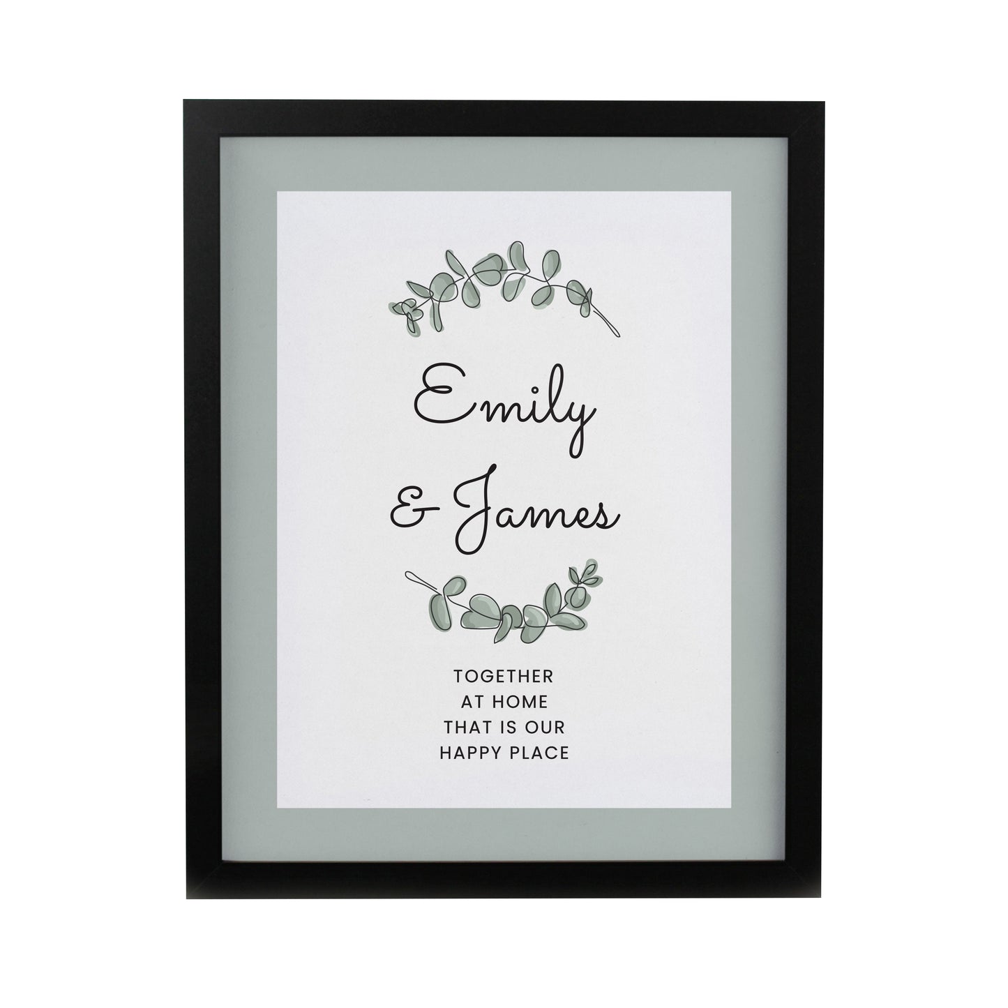 Personalised Botanical Black Poster Frame - image 3