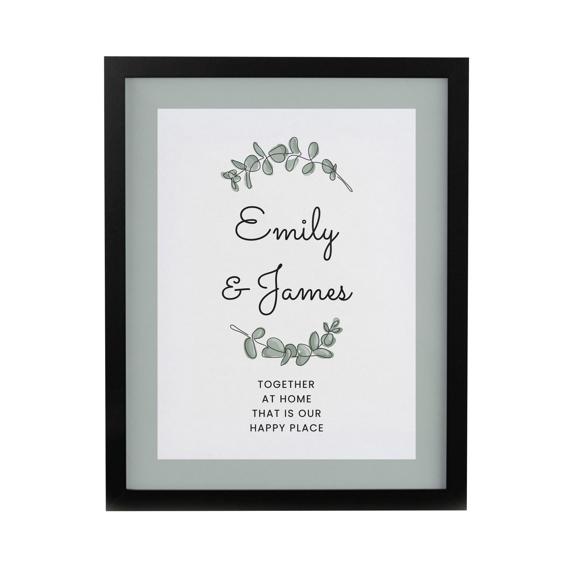 Personalised Botanical Black Poster Frame - image 3
