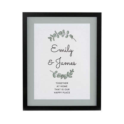 Personalised Botanical Black Poster Frame - image 3