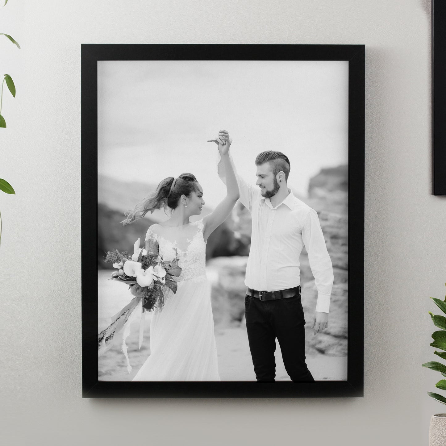 Personalised Photo Upload Black Poster Frame from Heartfelt Gifts