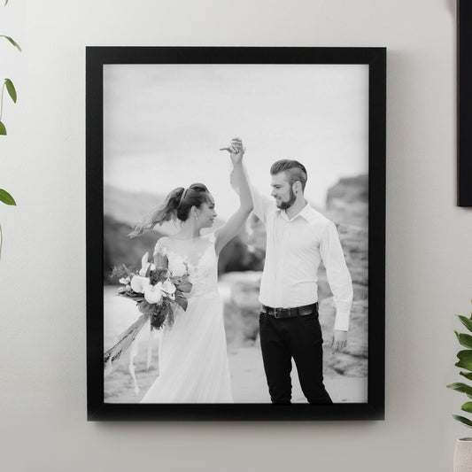 Personalised Photo Upload Black Poster Frame from Heartfelt Gifts