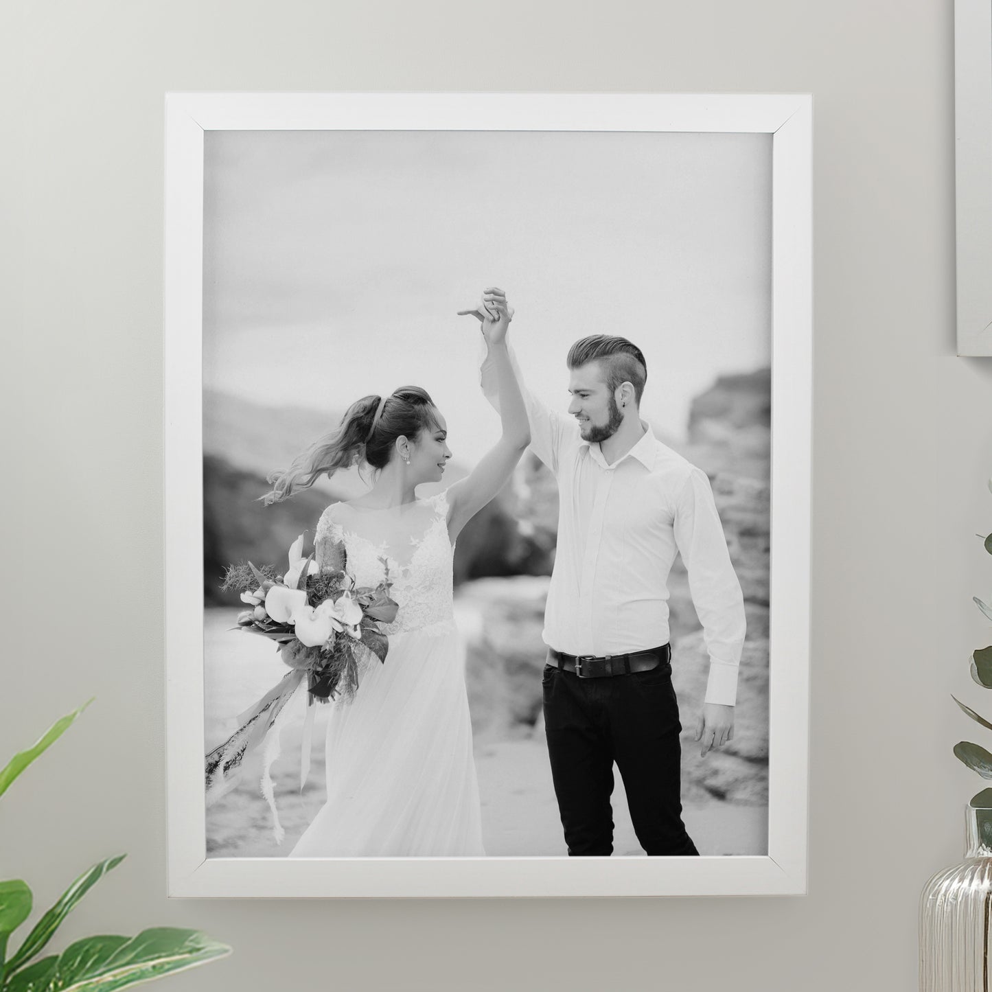 Personalised Photo Upload White Poster Frame from Heartfelt Gifts