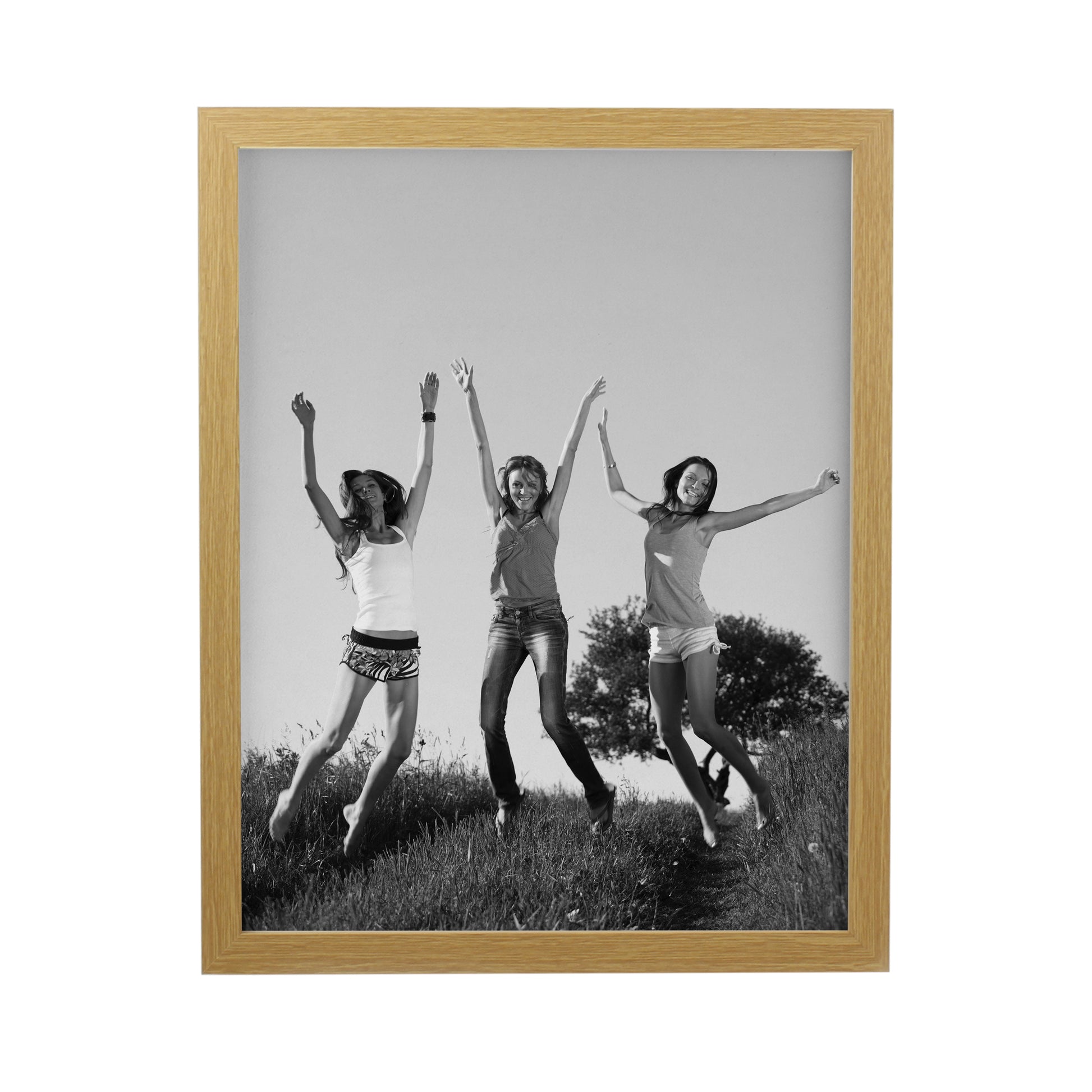 Personalised Photo Upload Oak Poster Frame - image 5