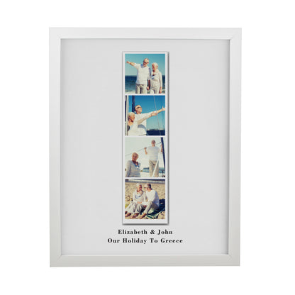 Personalised Photo Upload Strip White Poster Frame - image 3