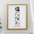 Personalised Photo Upload Strip Oak Poster Frame from Heartfelt Gifts