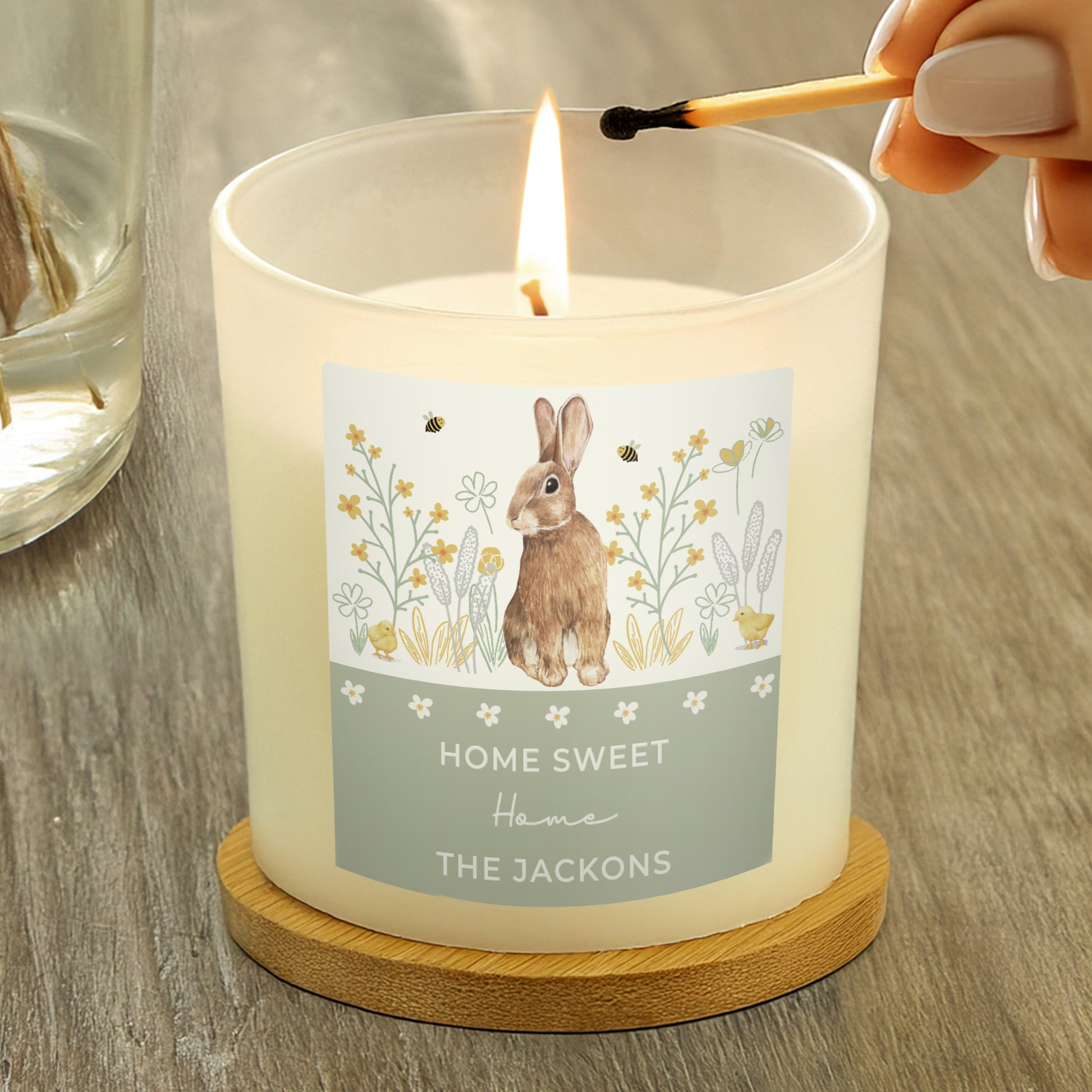 Personalised Spring Bunny Candle Jar - image 2