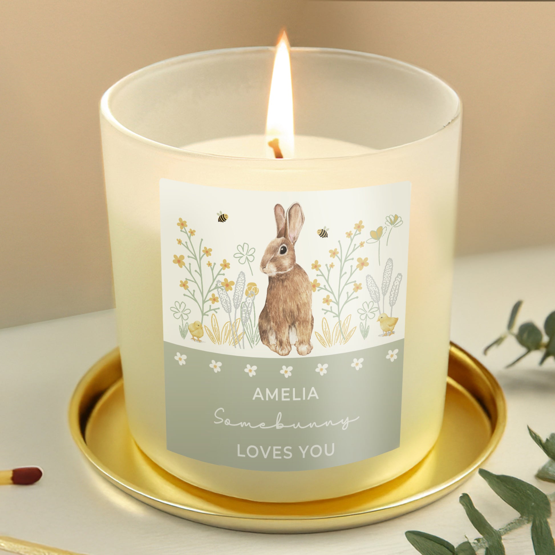 Personalised Spring Bunny Candle Jar - image 4