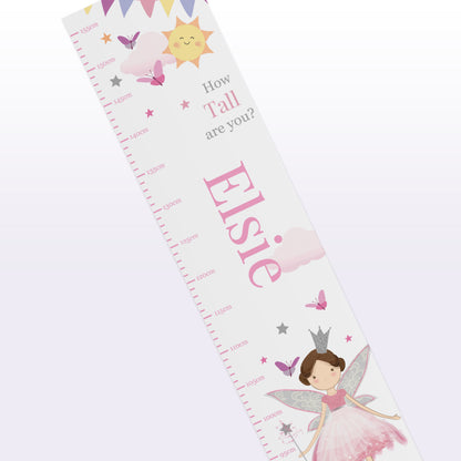 Personalised Fairy Princess Height Chart – Girls Bedroom Keepsake Gift - image 2