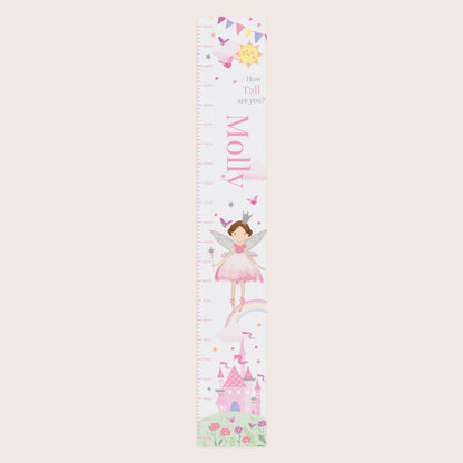 Personalised Fairy Princess Height Chart – Girls Bedroom Keepsake Gift - image 3