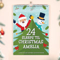Personalised 24 Sleeps Christmas Activity Advent Calendar Book – Children's Gift