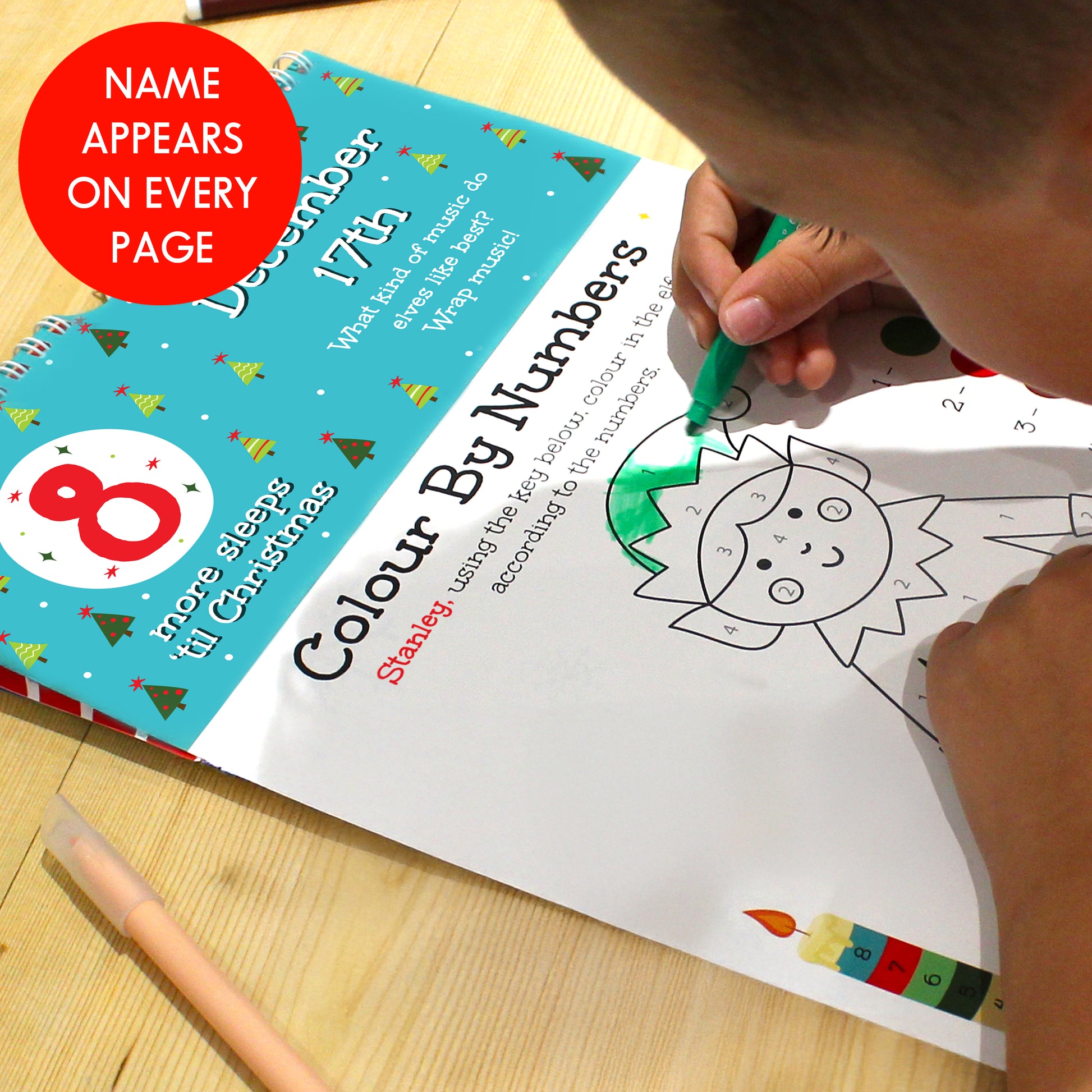 Personalised 24 Sleeps Christmas Activity Advent Calendar – Children's Gift - image 4