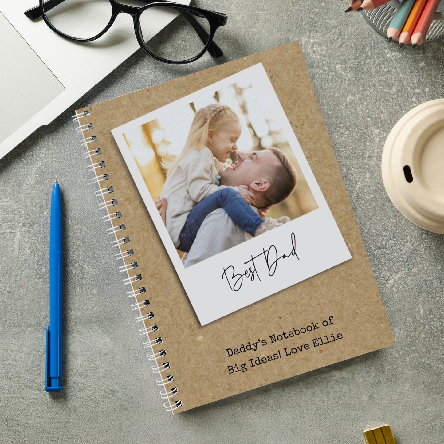 Personalised Photo Upload Polaroid Notebook – Birthday Christmas Stationery Gift - image 2