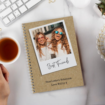 Personalised Photo Upload Polaroid Notebook – Birthday Christmas Stationery Gift - image 3