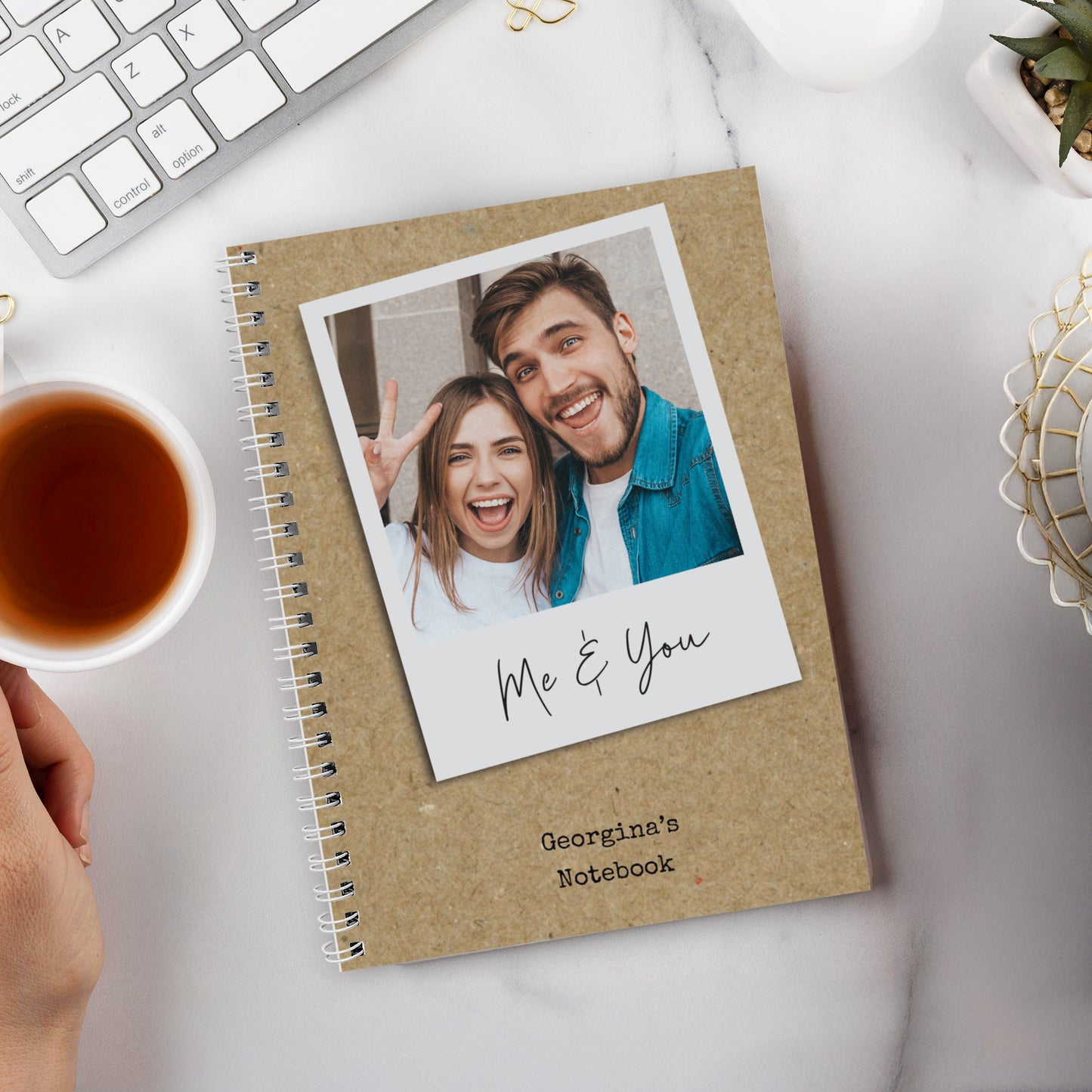 Personalised Photo Upload Polaroid Notebook – Birthday Christmas Stationery Gift - image 4