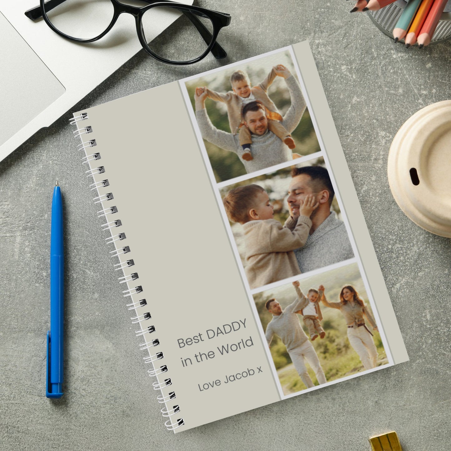 Personalised Photo Upload Strip Notebook – Birthday Christmas Stationery Gift - image 2