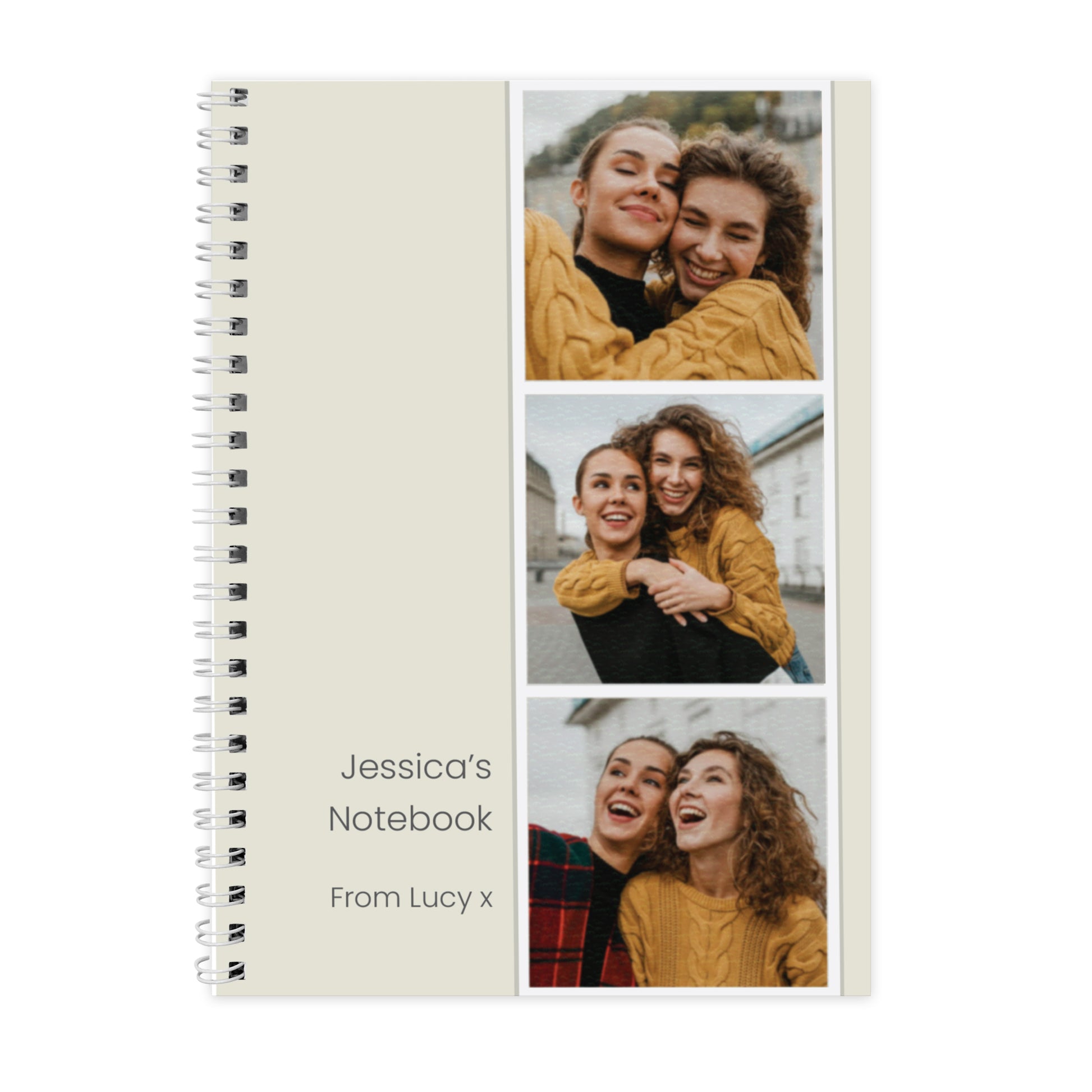 Personalised Photo Upload Strip Notebook – Birthday Christmas Stationery Gift - image 5