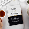 Personalised Black and Gold Inclusive A5 Wedding Planner – Engagement Gift