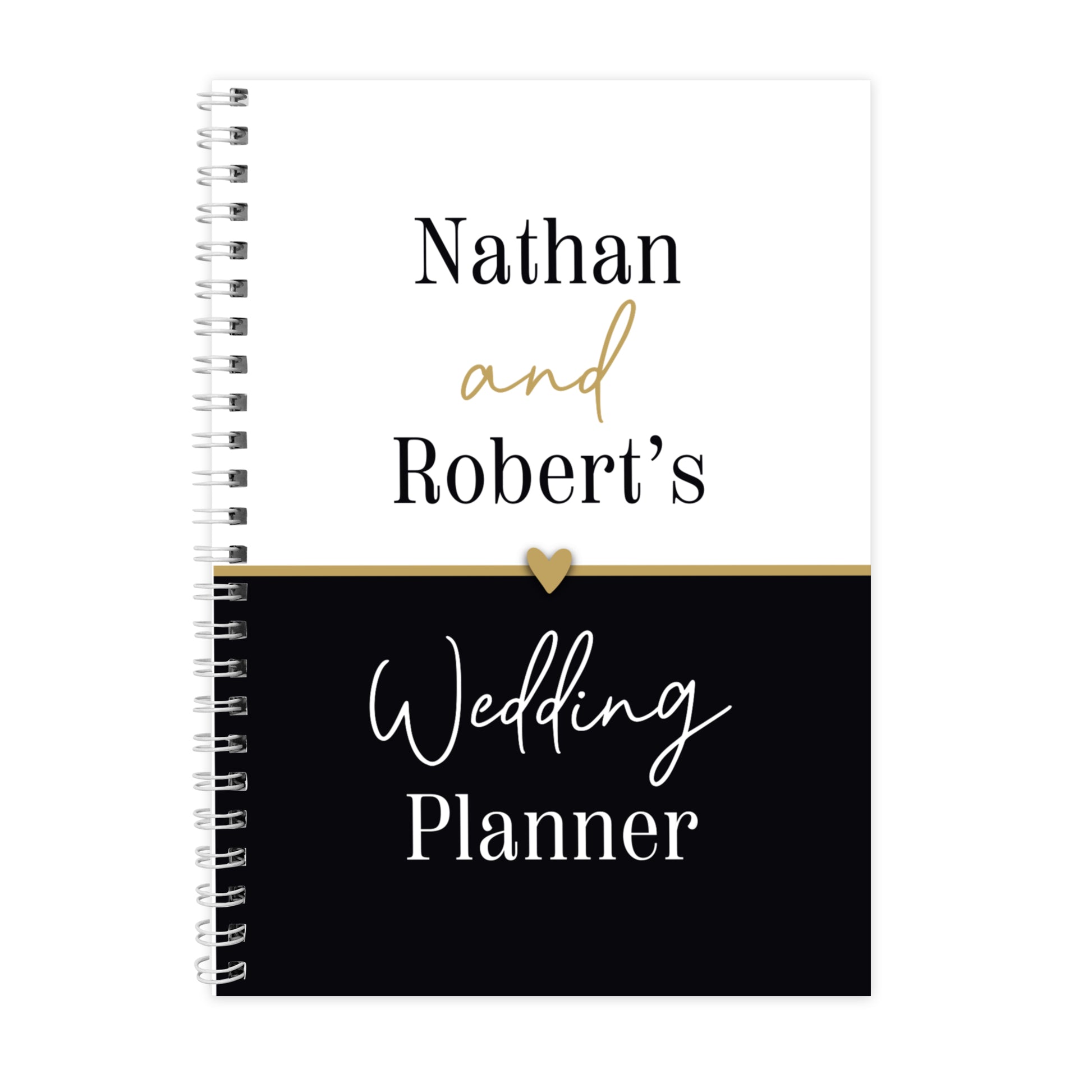 Personalised Black and Gold Inclusive A5 Wedding Planner – Engagement Gift - image 7