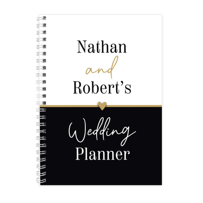 Personalised Black and Gold Inclusive A5 Wedding Planner – Engagement Gift - image 7