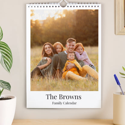 Personalised Photo Upload Wall Calendar – Christmas Birthday Family Gift - image 2