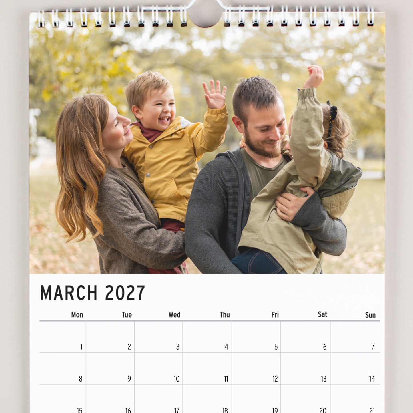 Personalised Photo Upload Wall Calendar – Christmas Birthday Family Gift - image 3