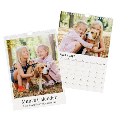 Personalised Photo Upload Wall Calendar – Christmas Birthday Family Gift - image 5