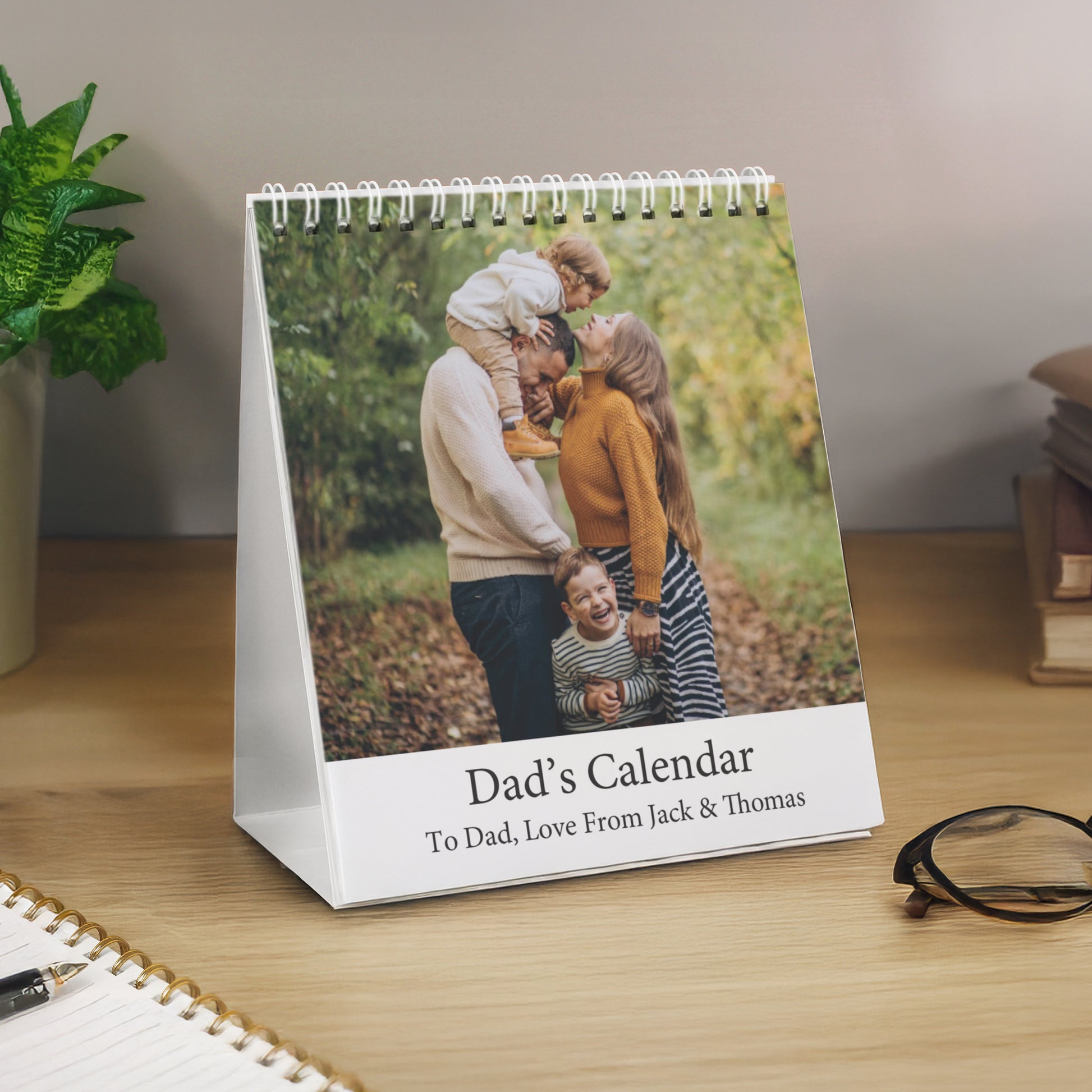 Personalised Photo Upload Desk Calendar – Christmas Birthday Office Gift - image 2