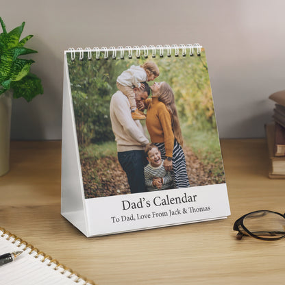 Personalised Photo Upload Desk Calendar – Christmas Birthday Office Gift - image 2