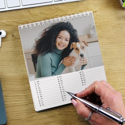 Personalised Photo Upload Desk Calendar – Christmas Birthday Office Gift - image 4