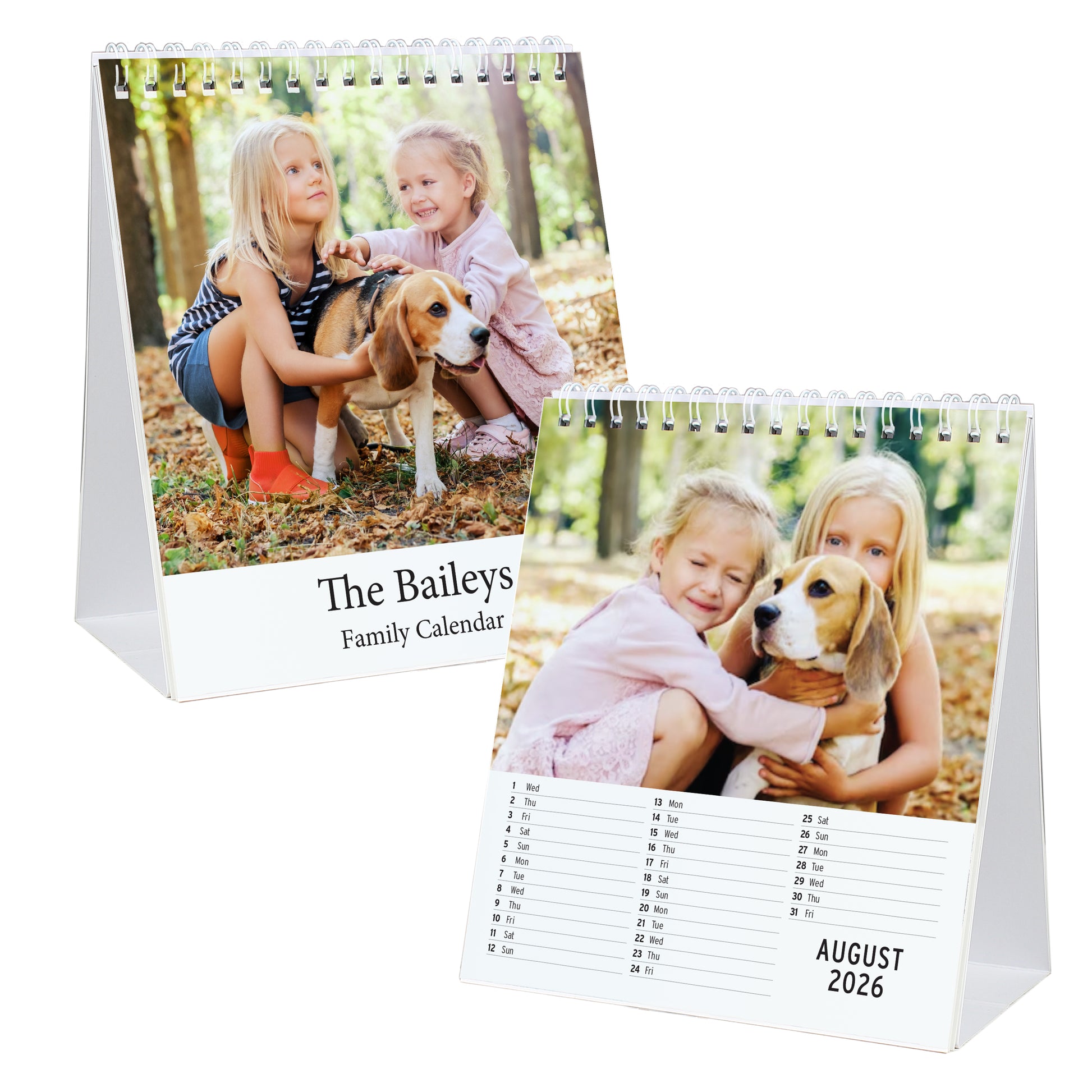 Personalised Photo Upload Desk Calendar – Christmas Birthday Office Gift - image 5