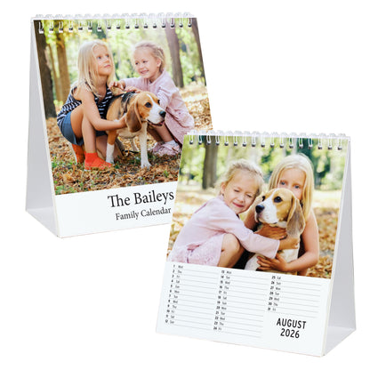 Personalised Photo Upload Desk Calendar – Christmas Birthday Office Gift - image 5