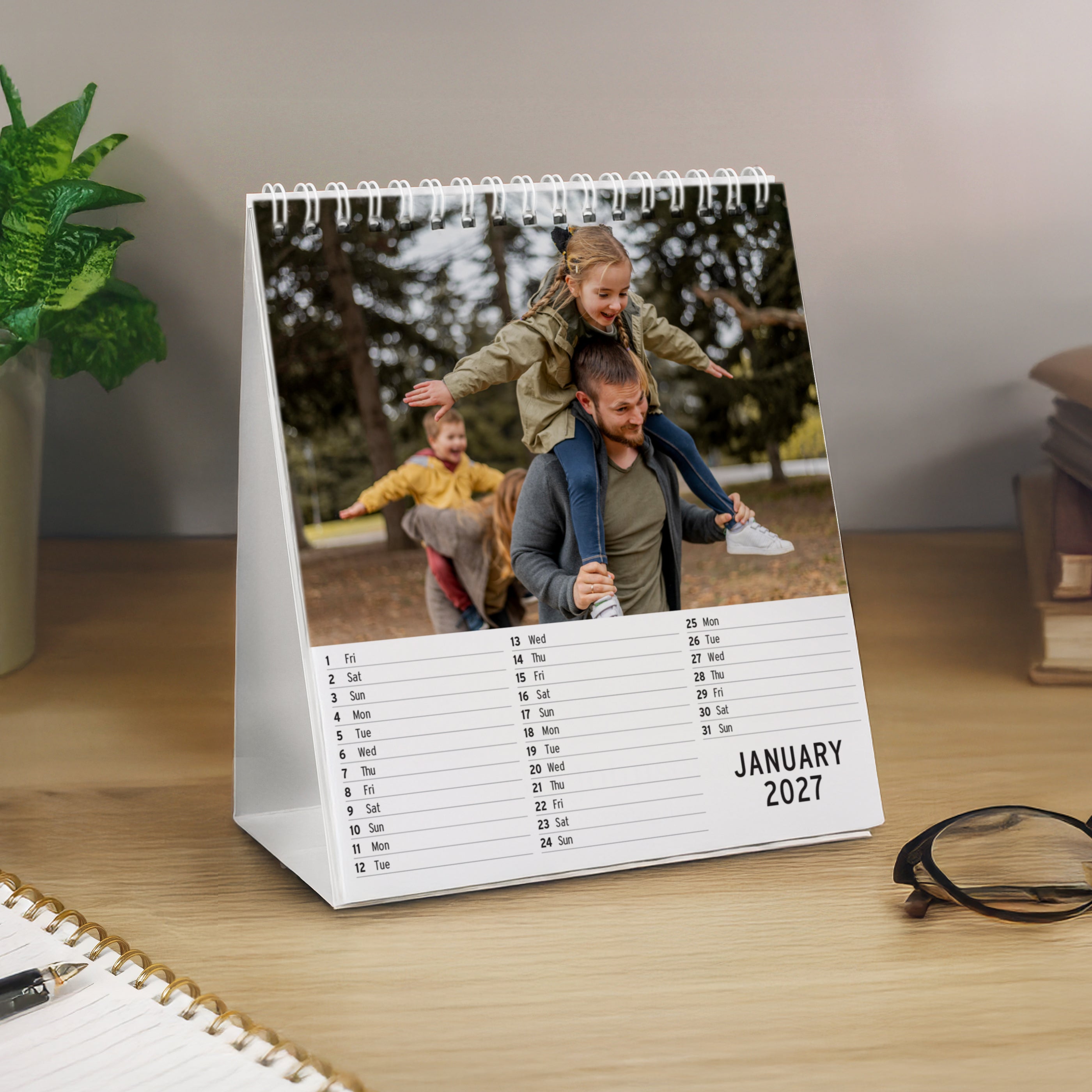 Personalised Photo Upload Desk Calendar from Heartfelt Gifts