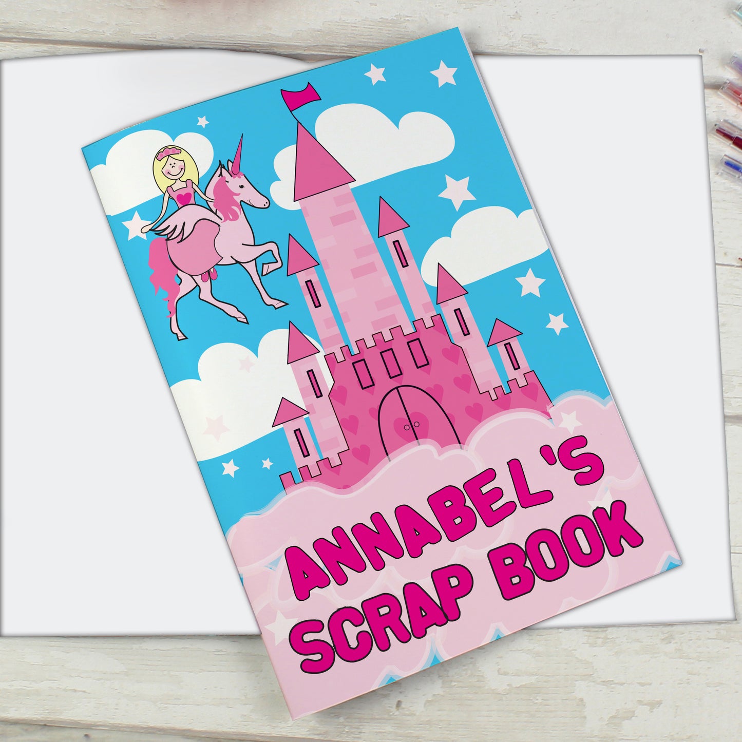 Personalised Princess & Unicorn - A4 Scrapbook - image 4