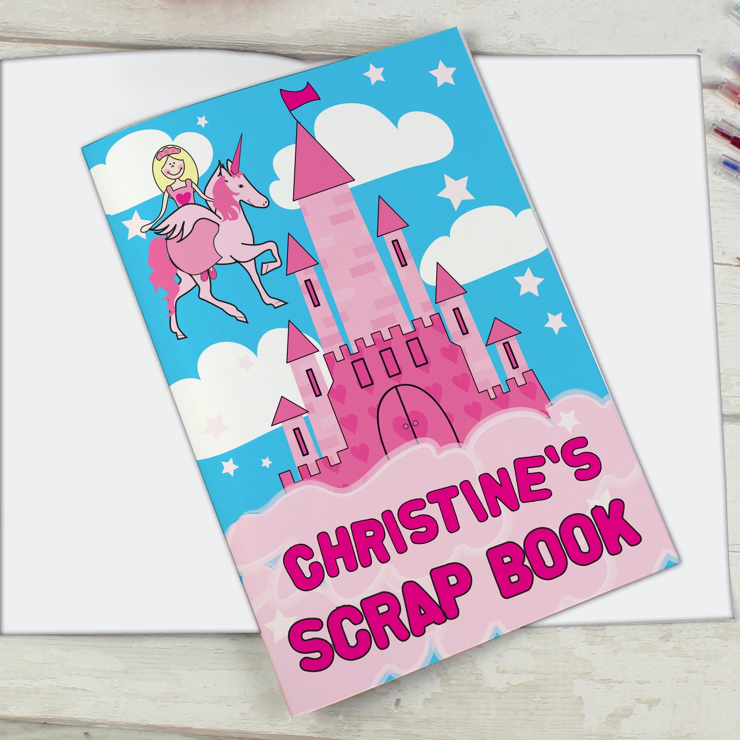 Personalised Princess & Unicorn - A4 Scrapbook - image 5