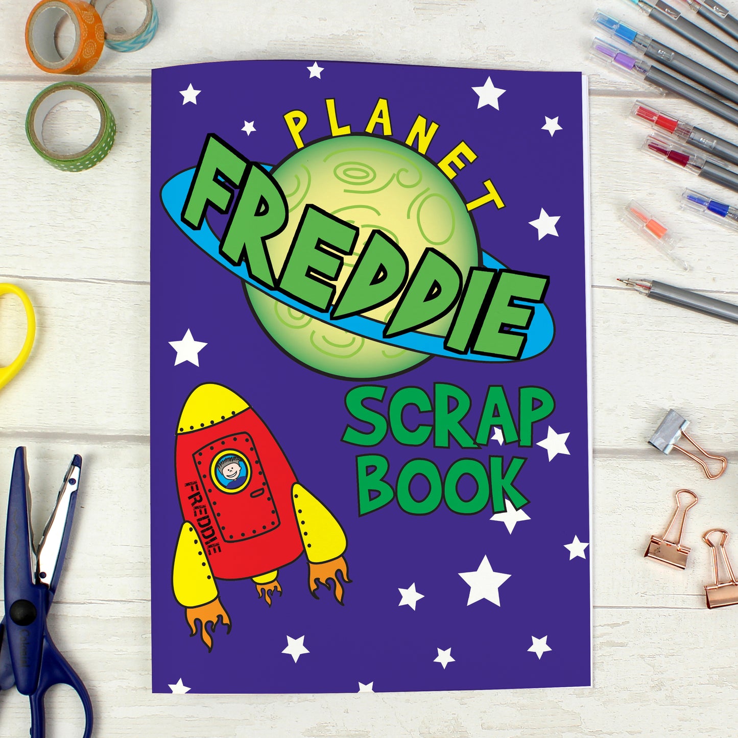 Personalised Space - A4 Scrapbook from Heartfelt Gifts
