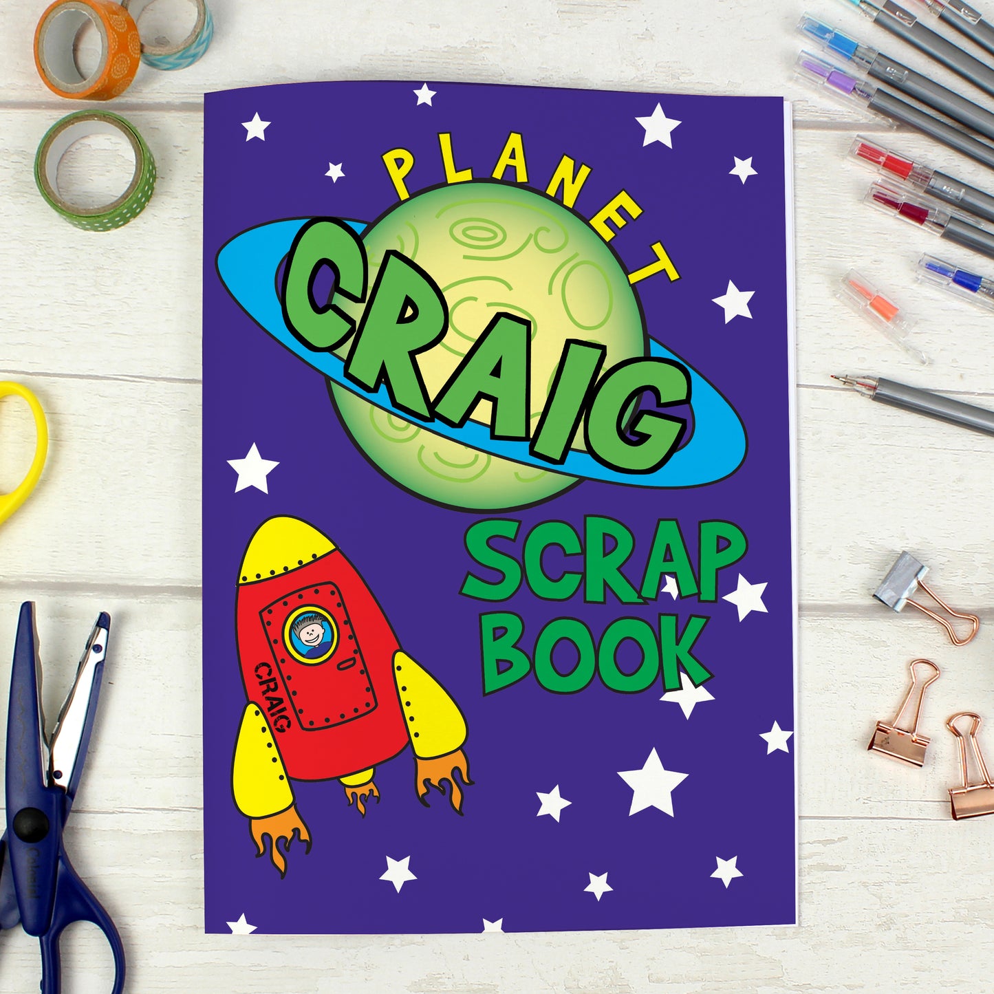 Personalised Space - A4 Scrapbook - image 3