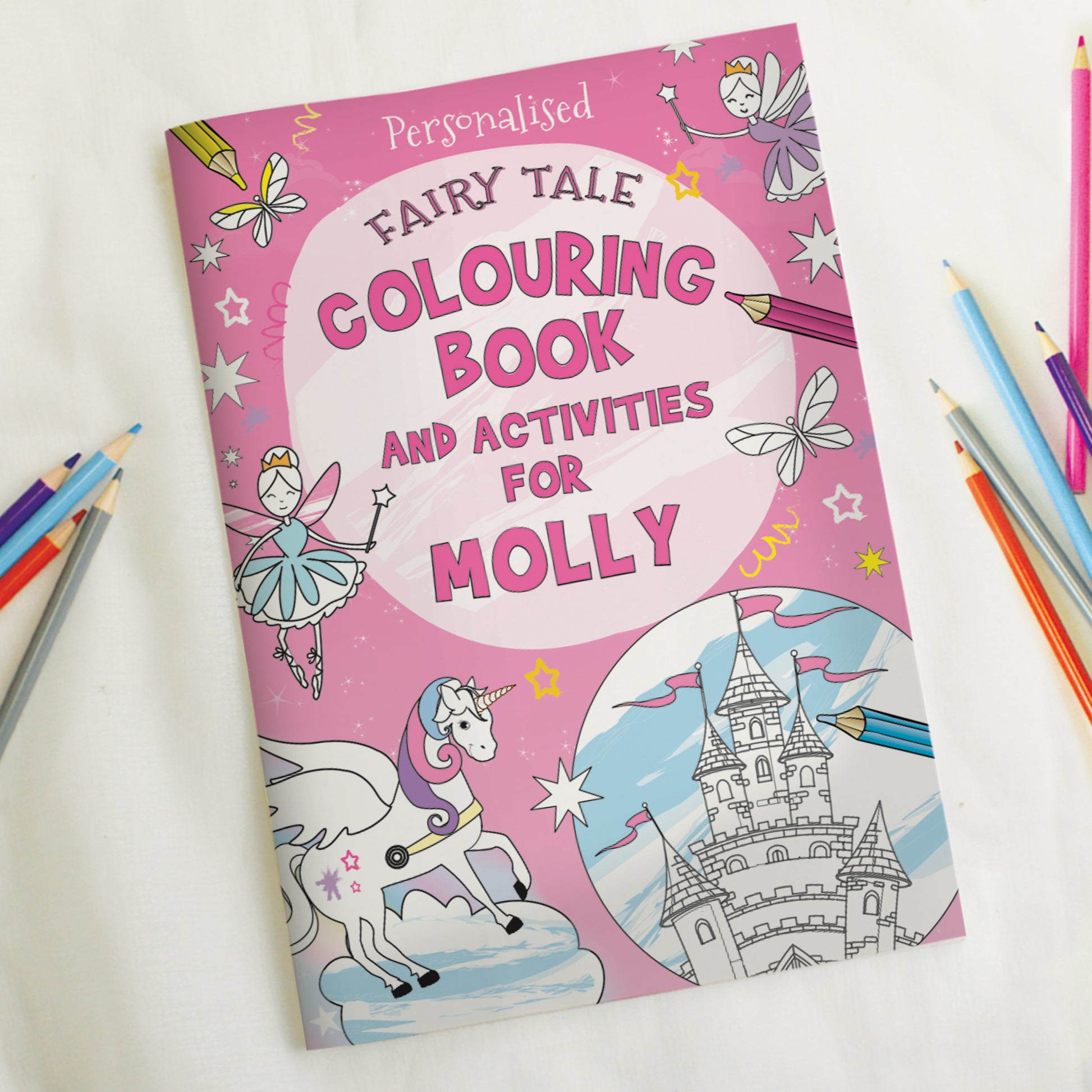 Personalised Princess & Unicorn Colouring Book from Heartfelt Gifts