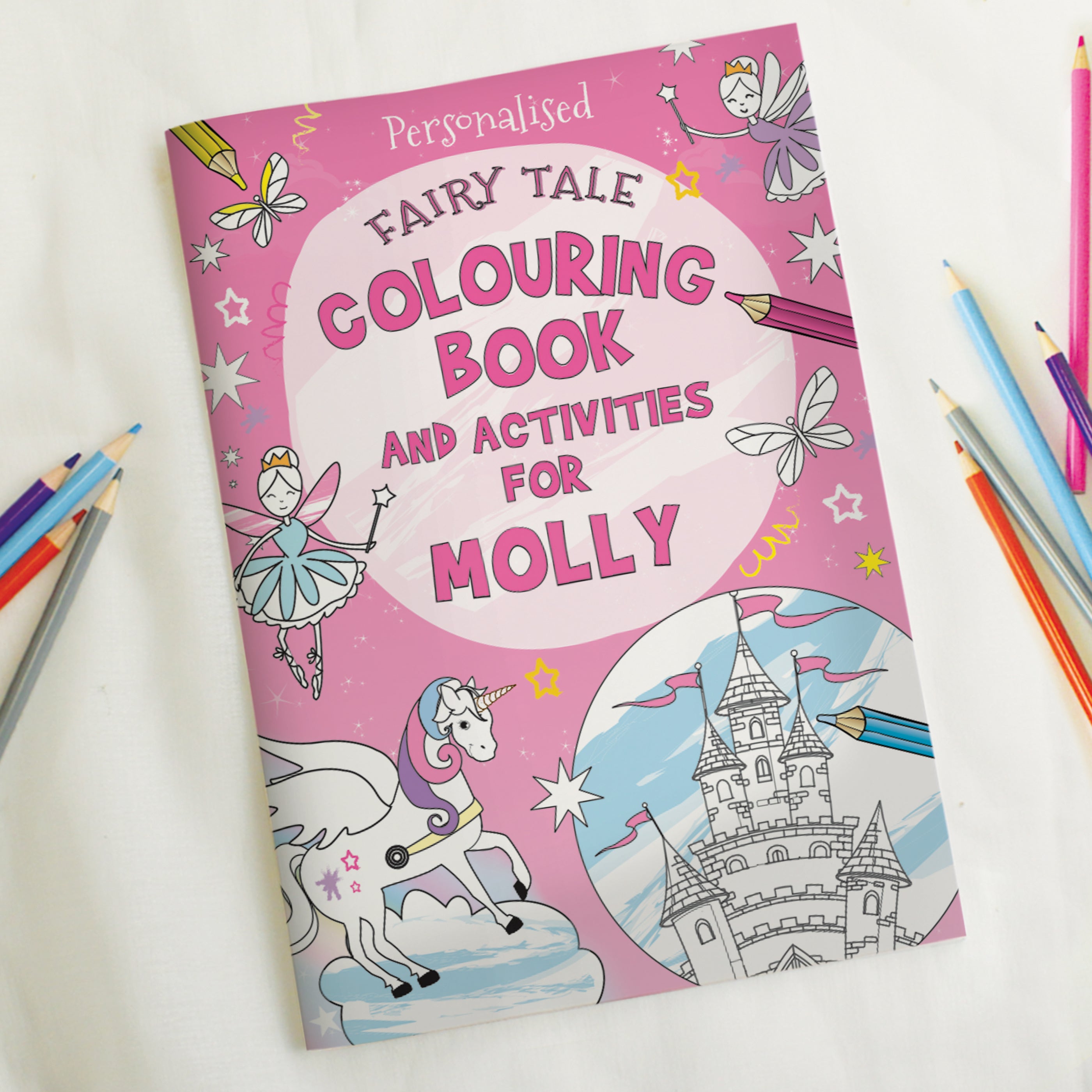 Personalised Princess & Unicorn Colouring Book from Heartfelt Gifts