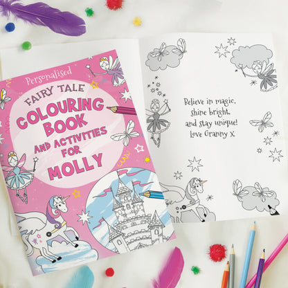 Personalised Princess & Unicorn Colouring Book - image 3