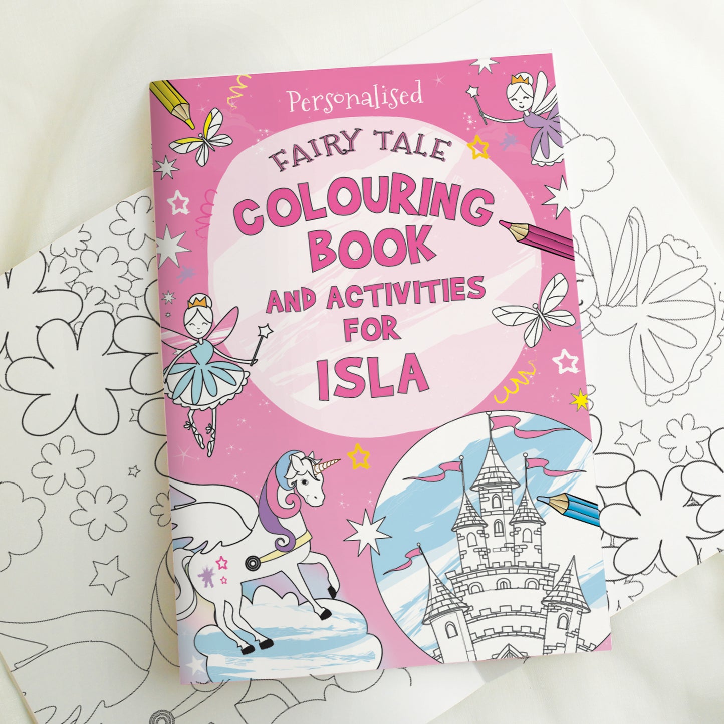 Personalised Princess & Unicorn Colouring Book - image 4