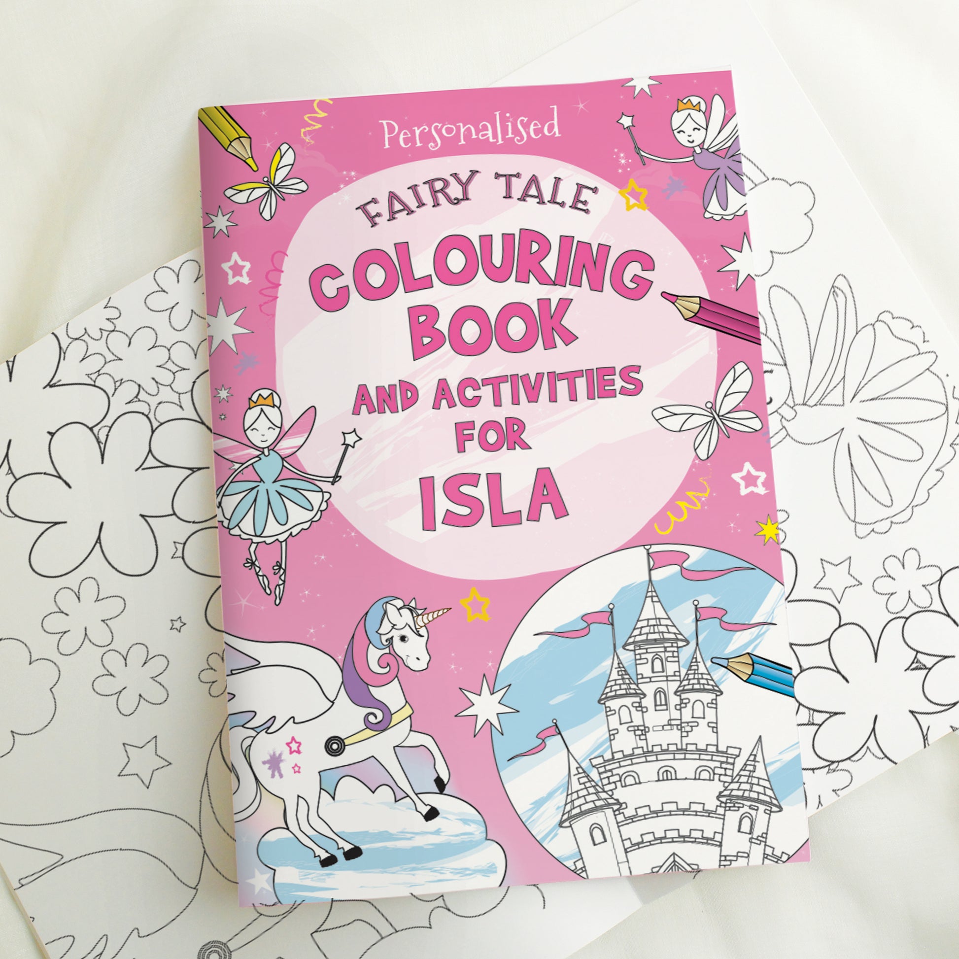 Personalised Princess & Unicorn Colouring Book - image 4