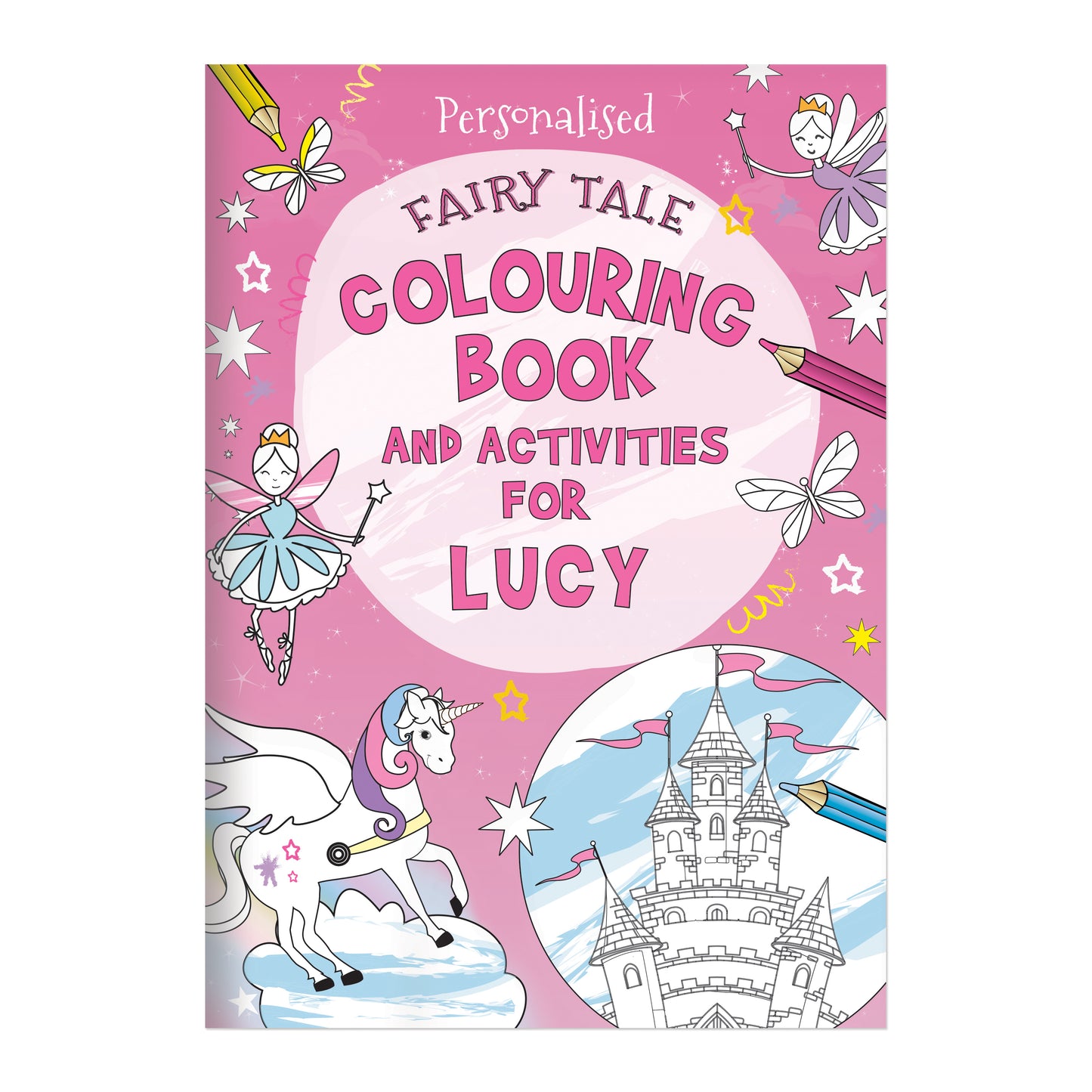 Personalised Princess & Unicorn Colouring Book - image 5