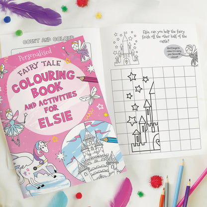 Personalised Princess & Unicorn Colouring Book - image 8