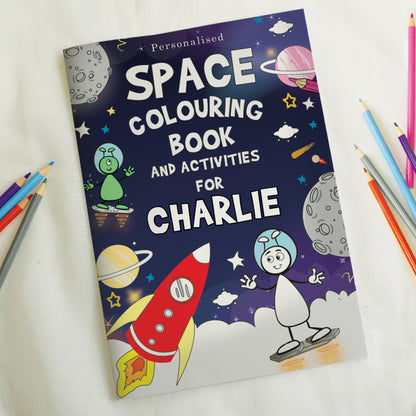 Personalised Space Colouring Book from Heartfelt Gifts