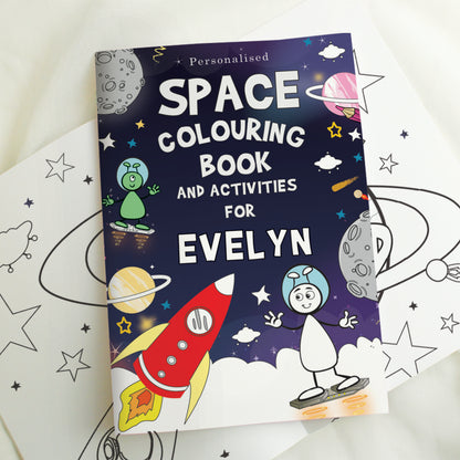 Personalised Space Colouring Book - image 4