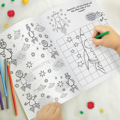 Personalised Space Colouring Book - image 7