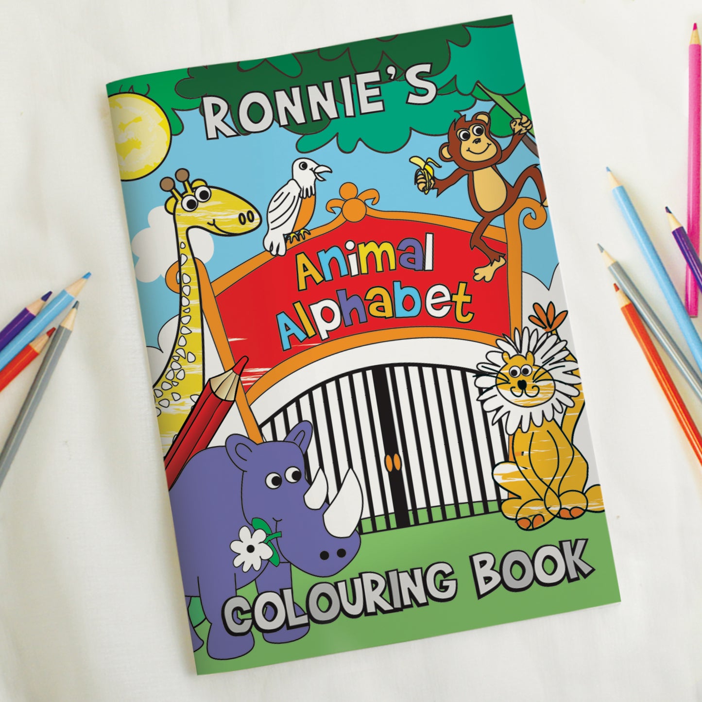 Personalised Zoo Colouring Book from Heartfelt Gifts